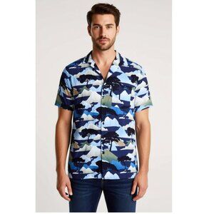 Onia Men’s Short Sleeve Linen Shirt - Size Small